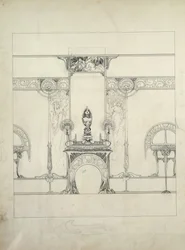 Design for the Decor of the Fouquet Jewellers, 6 Rue Royale, Paris